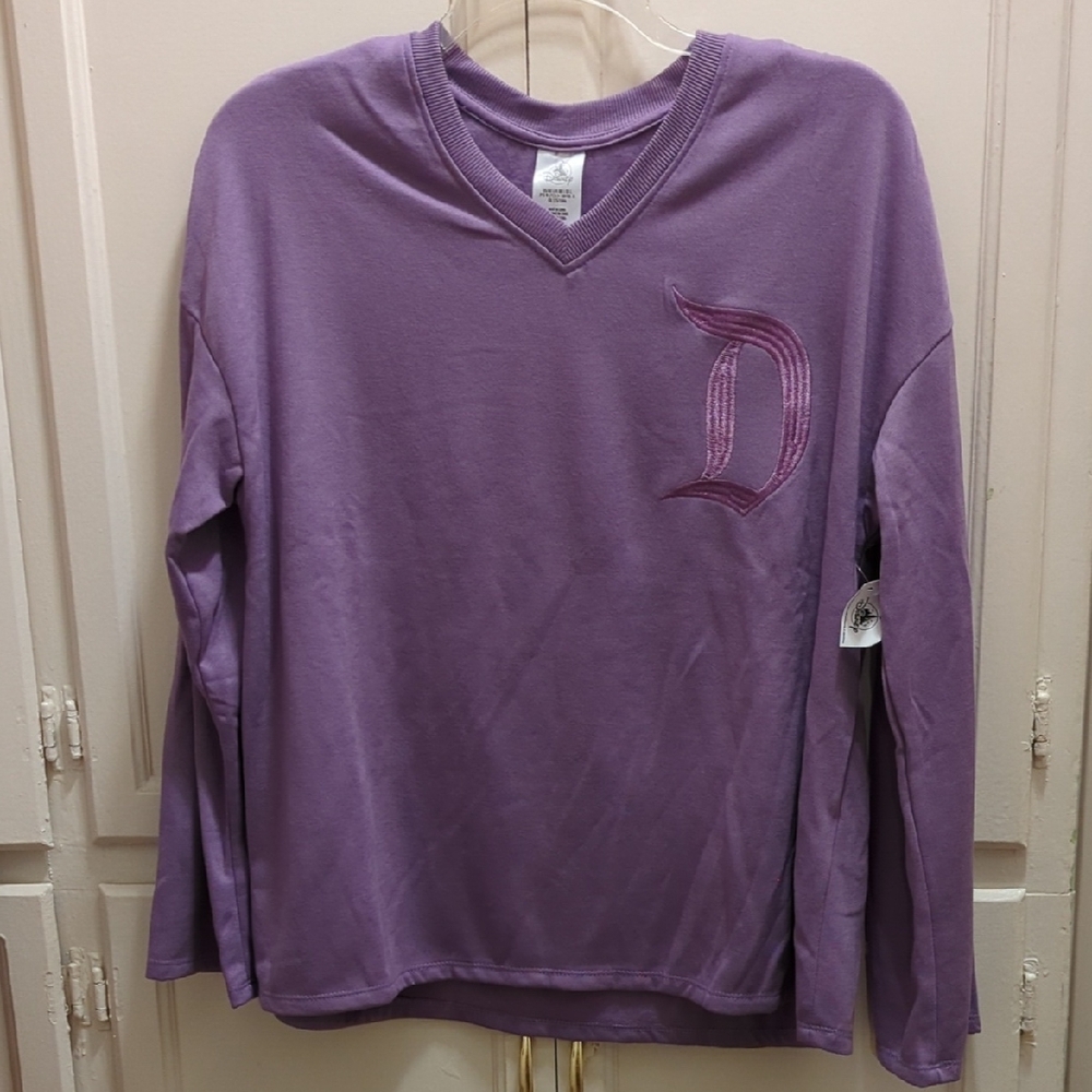 Disneyland Embroidery D Long Sleeve Shirt